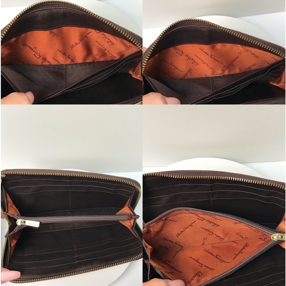Salvatore Ferragamo Animal Print Vintage Zip Around Wallet 😍🔥 - Picture 11 of 17